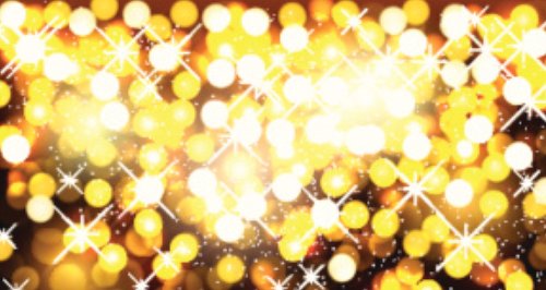 Gold stars at Christmas
