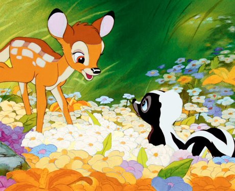 When Bambi meets the flower: cute overload. - Disney's Best Moments - Heart