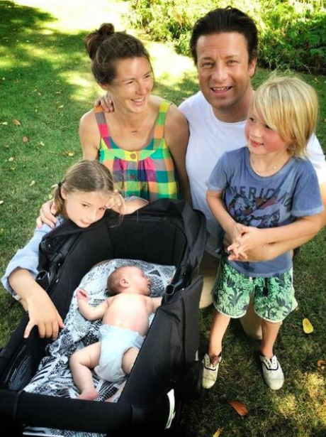 'No more!' Jamie Oliver says his family is complete now River has ...